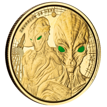 1/10 oz GOLD ALIEN 2023 bu 50 Cedis