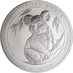 1 KILO SILVER KOALA 2019 BU $30