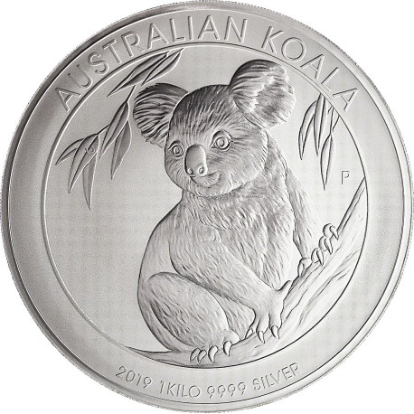 1 KILO SILVER KOALA 2019 BU $30