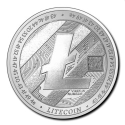 1 oz silver CRYPTO coin 2020 LITECOIN bu