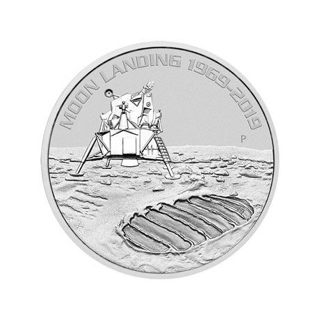 Perth Mint 1 oz silver ANNIVERSARY of MOON LANDING 2019