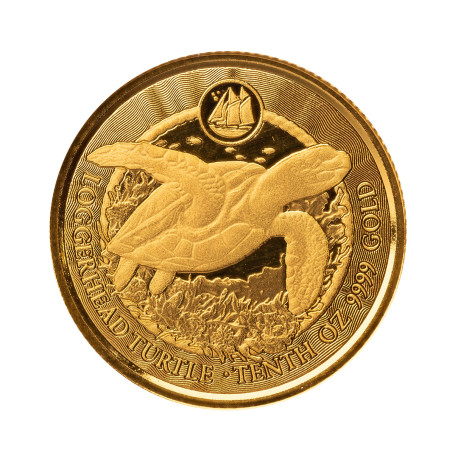 1/10 oz GOLD Cayman Islands STINGRAY 2023 bu $2