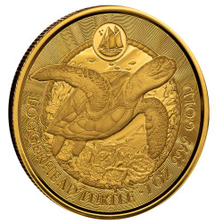 1 oz GOLD Cayman Islands LOGGERHEAD TURTLE 2023 bu $5