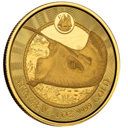 1 oz GOLD Cayman Islands LOGGERHEAD TURTLE 2023 bu $5