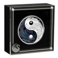 PM Yin Yang Koi 2024 5oz Silver Proof Coloured Coin with Pearls