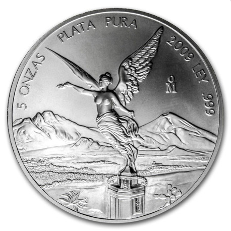 5 oz silver LIBERTAD 2009 PROOF