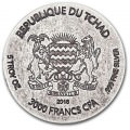 Chad 5 oz silver TUT 2016