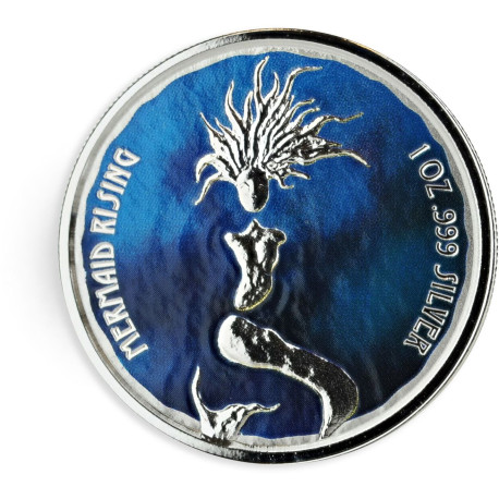 1 oz silver Fiji $1MERMAID RISING 2018