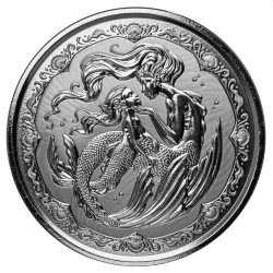 Samoa 1 oz silver PACIFIC MERMAID 2022 BU