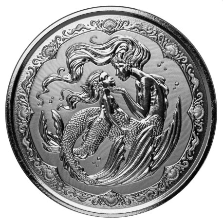 Samoa 1 oz silver PACIFIC MERMAID 2022 BU