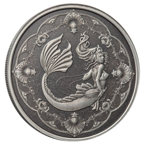 Samoa 1 oz silver PACIFIC MERMAID 2022 BU
