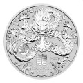 PM Lunar 3 DRAGON 1 oz silver 2024 BU $1 Privy Mark Dragon Australia