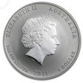 1 oz silver Lunar RABBIT 2011 BU $1