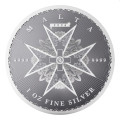 1 oz silver MALTESE CROSS 2023 bu 5 eur