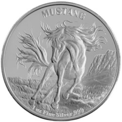 Nieu 1 oz silver MUSTANG 2024 $5 Proof-Like