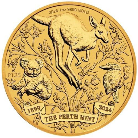 The Perth Mint's 125th Anniversary 2024 1oz Gold Bullion Coin