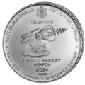 1 oz silver NIKOLA TESLA 2023 HIGH VOLTAGE 100 Dinar bu 