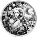 1 oz silver MONA LISA x VAN GOGH 2024 Coloured Proof-Like $0.50