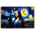 1 oz silver MONA LISA x VAN GOGH 2024 Coloured Proof-Like $0.50