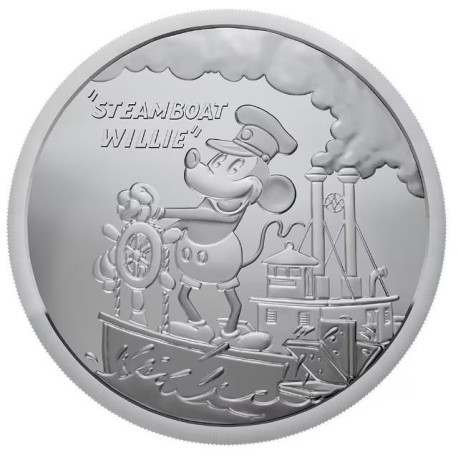 1 oz silver STEAMBOAT WILLIE 2017 MICKEY MOUSE DISNEY