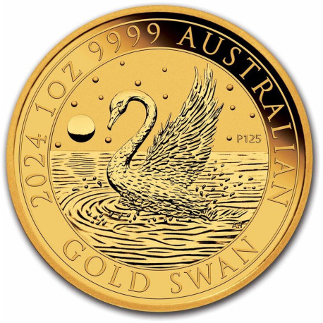 PM 1 oz GOLD SWAN 2023 $100 bu