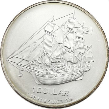 1 oz silver COOK ISLANDS 2021 $1 Bounty
