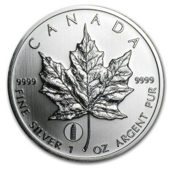 Canada 1 oz silver MAPLE LEAF 2012 PRIVY PISA $5 bu in capsule