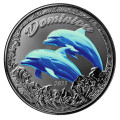 1 oz silver 2023 EC8 DOLPHINS $2 BU DOMINICA Eastern Caribbean 
