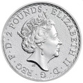 UK 1 oz silver BRITANNIA 2016 £2 bu