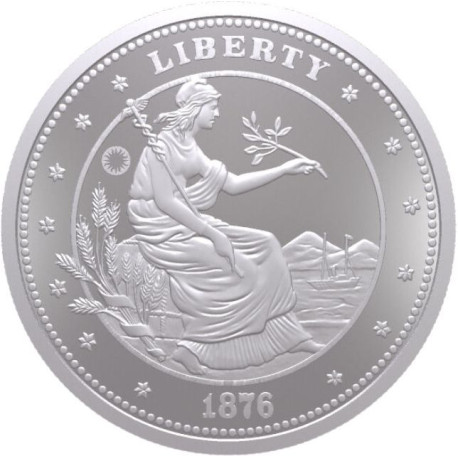 Samoa 1 oz silver MORGAN 1876 UNION DOLLAR 2024 