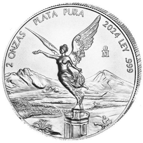 MEXICO 2 oz silver LIBERTAD 2023 BU
