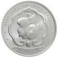 1 oz silver KINGDOM OF BHUTAN 2024 DRAGON NU200 bu