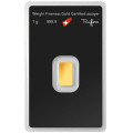 GOLD BAR FINECARD 1 gr gold HEIMERLE & MEULE