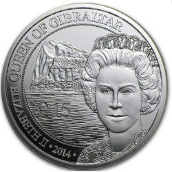 1 oz Silver £15 GIBRALTAR 2014
