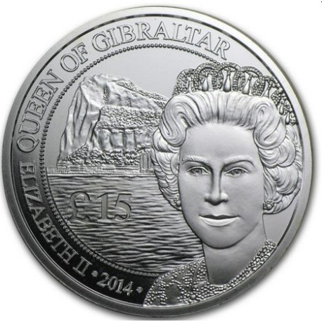 1 oz Silver £15 GIBRALTAR 2014