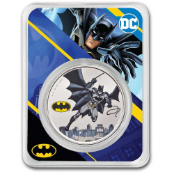 DC Comics 1 oz silver BATMAN 2024 bu $2 Coloured in TEP