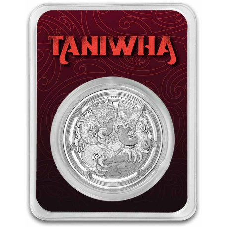 New Zealand 1 oz silver DWELLING TANIWHA : CAVE 2024 bu $0.50 