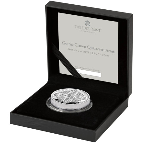 Gothic Crown Portrait 2021 UK 2oz Silver Proof Coin