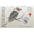 World Money Fair - Coin Show Special Australian Kookaburra 2024 1oz Silver Coloured Coin in Card