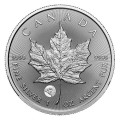 1 oz silver MAPLE LEAF 2025 $5 BU