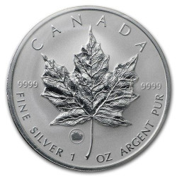 1 oz silver MAPLE LEAF 2009 $5 Privy OX