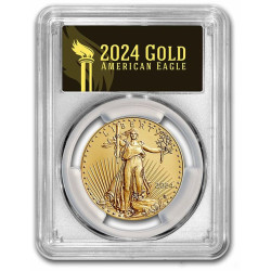 Gold US Gold EAGLE 1 oz 2024 $50 BU PCGS MS-70 black Label
