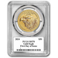 Gold US Gold EAGLE 1 oz 2025 $50 BU PCGS MS-70