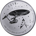 PM 1 oz silver STAR TREK USS Enterprise 2016 HIGH RELIEF PROOF $1