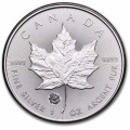 1 oz silver MAPLE LEAF 2024 $5 BU