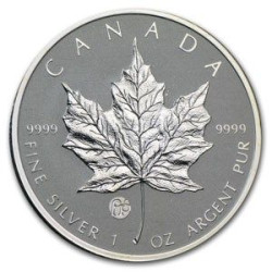 1 oz silver MAPLE LEAF 2020 $5 PRIVY F15 BU