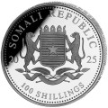 1 oz silver SOMALIA LEOPARD 2025 - 100 shillings