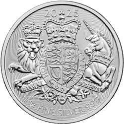 U.K. 1 oz silver The ROYAL ARMS 2024 £2 bu