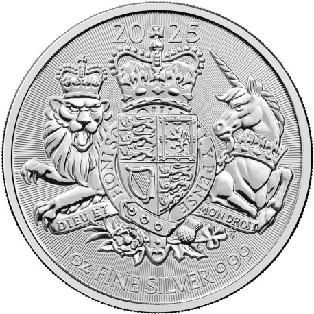 U.K. 1 oz silver The ROYAL ARMS 2024 £2 bu
