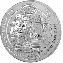 1 oz SILVER RWANDA NAUTICAL CUTTY SARK 2024 Amafranga 50